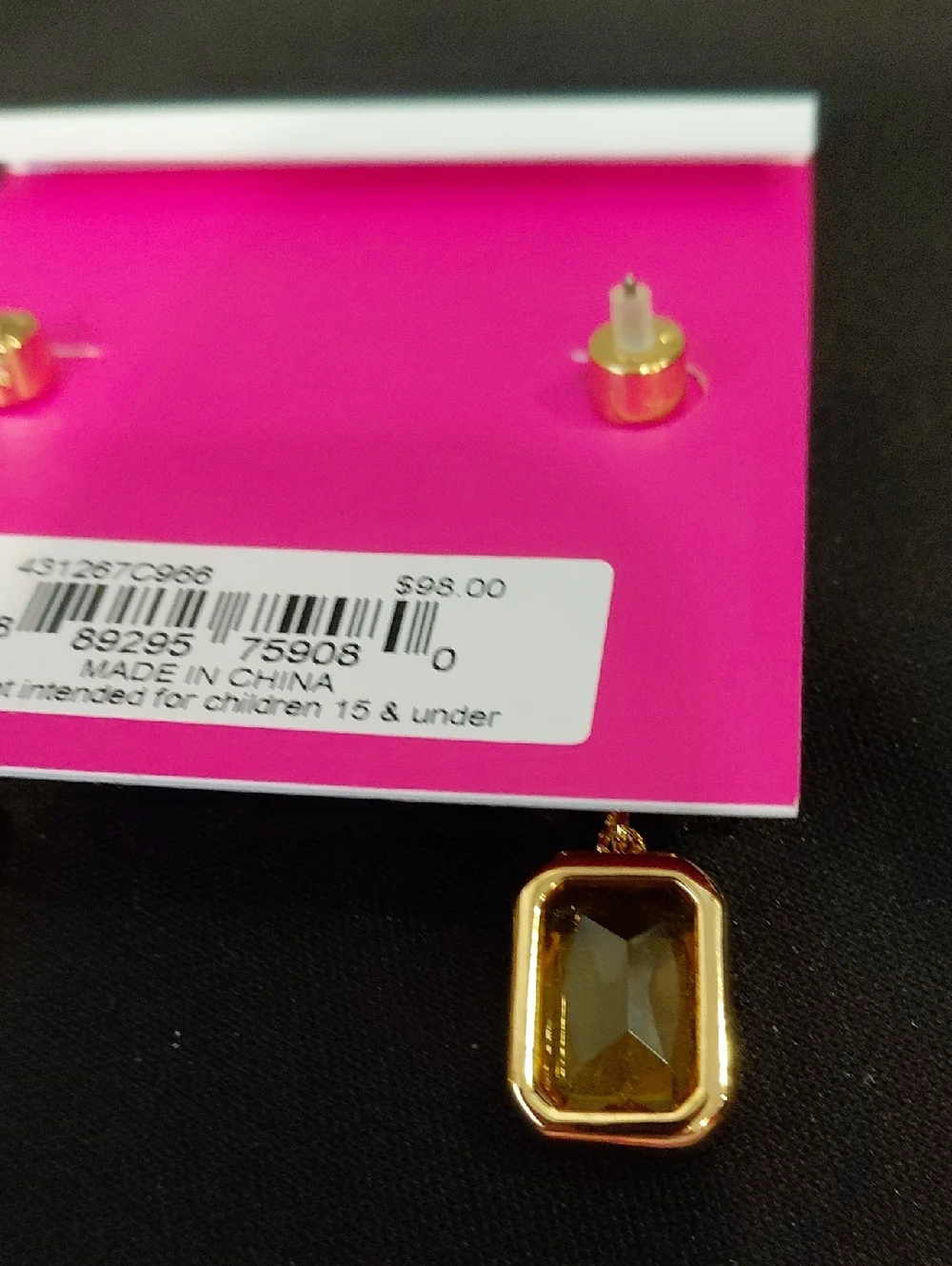 KURT GEIGER LONDON STONE DROP EARRINGS - Picture 4 of 7